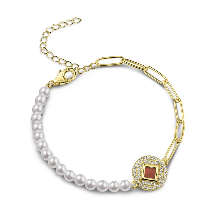 Halvleds Perlearmbånd Guld for engroshandel hos Nano Spirit