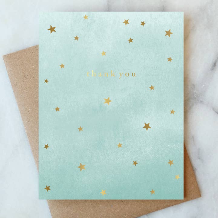Abigail Jayne Design – wholesale Thank you card – Galaxy Thank You Greeting Card