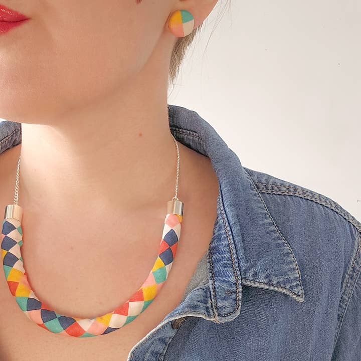 Bunny Bosworth - Wholesale Woven necklace - Chunky Single Strand Necklace - Fairground Follies8