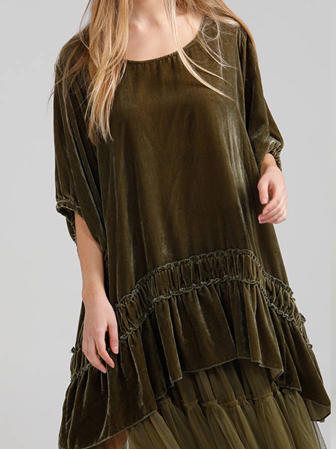 Miss Rose Sister Violet - Wholesale Tunic - Women's - WOMEN'S - Violette Luxury Velvet Top