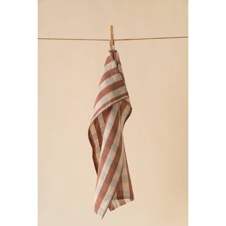 Live Linen - Wholesale Tea Towel - Classic Checks Clara Linen Kitchen Towel – Refined Touch3