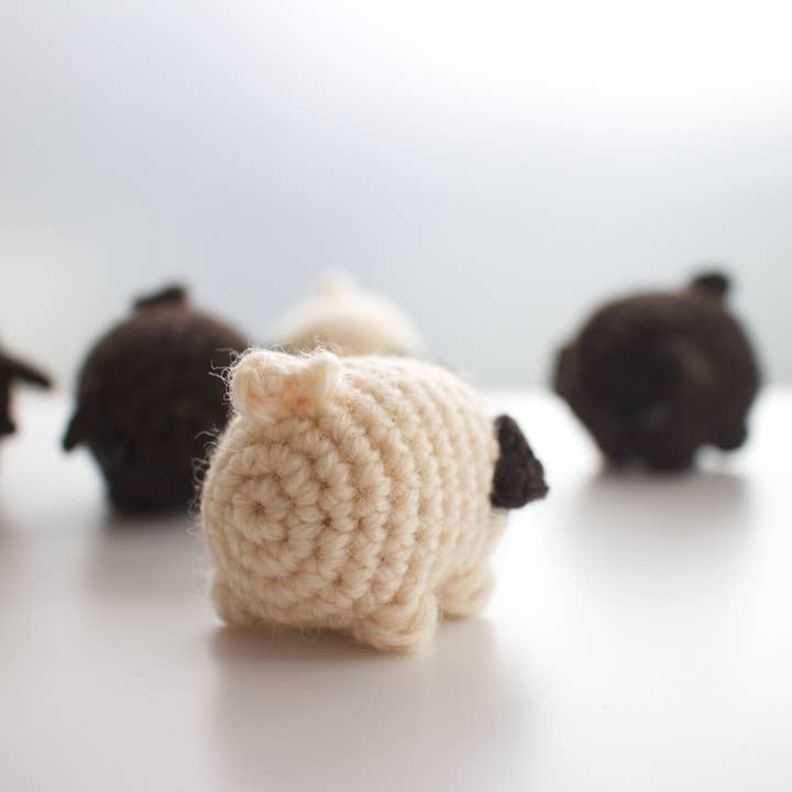 Mohu – wholesale Stuffed/plush toy – Kids & baby – Crochet pug dog plush toy or key chain5