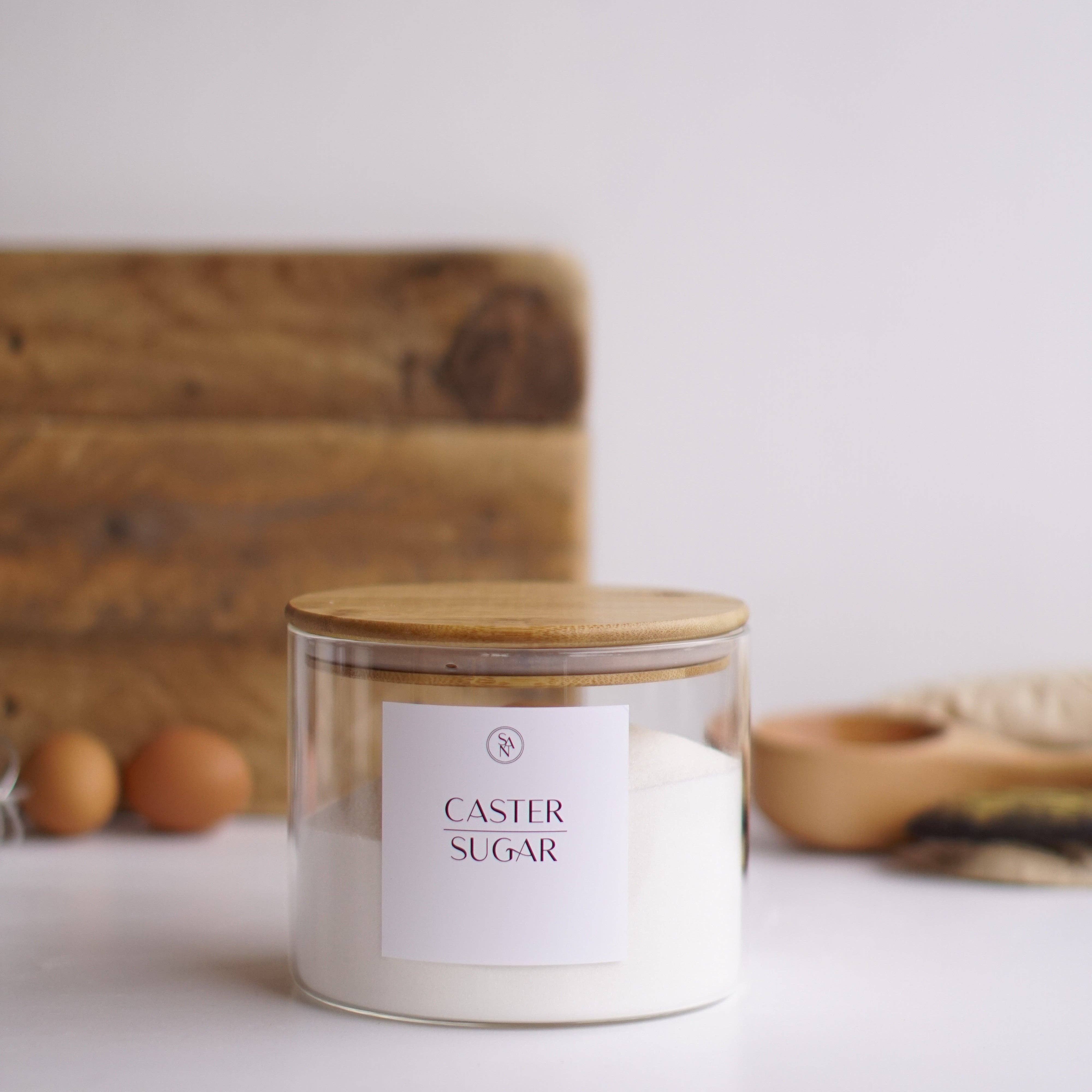 So At Nature - Wholesale Jar - 2.0L Wide Mouth Glass Jar With Bamboo Lid Baking Pantry Storage Jar - So At Nature