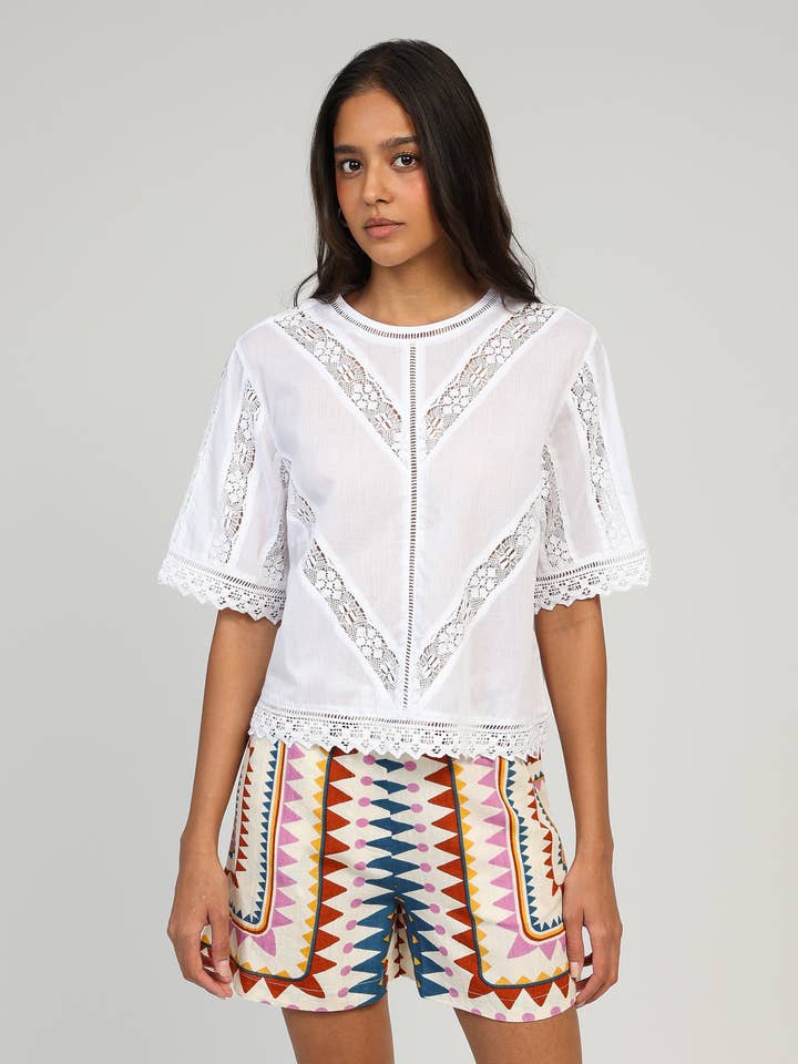 TOP SOALBA white for wholesale by An'ge