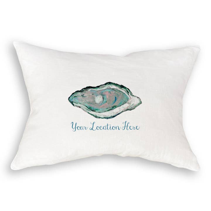 French Graffiti - Wholesale Tea Towel - Aqua Oyster with Location9