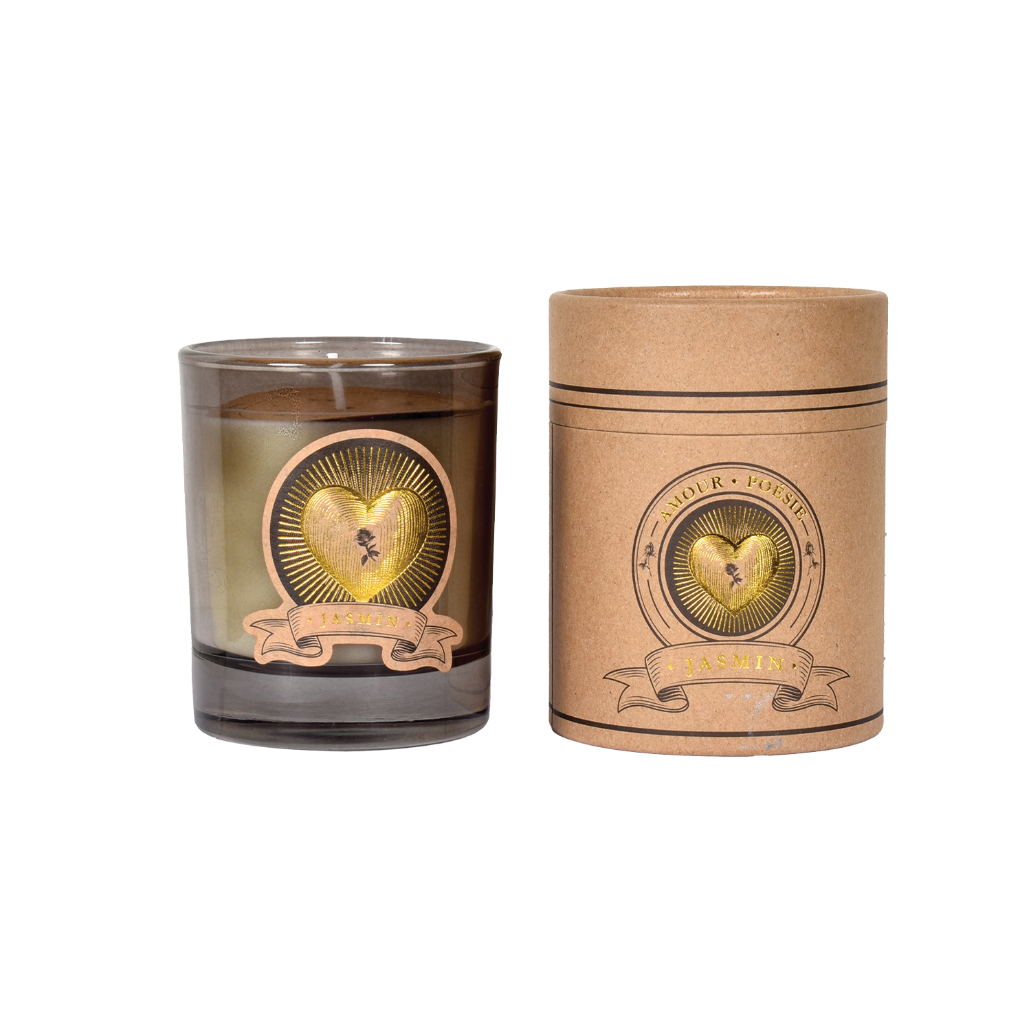 Opjet Paris - Wholesale Jar/Filled Candle - Jasmine love candle D8 H9,2cm0