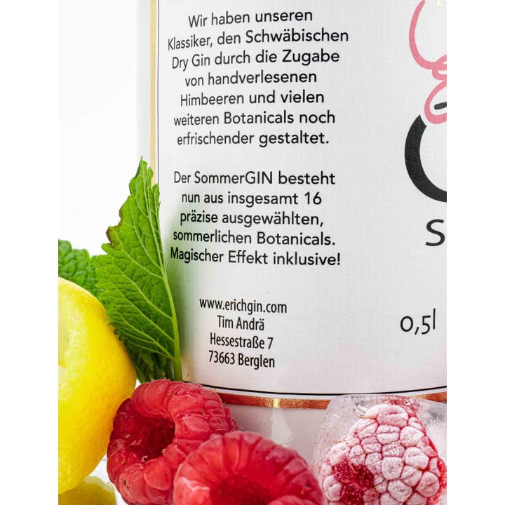 ErichGIN - Wholesale Gin - Erich's “Magical” Summer Gin 0.5L - With color change 43% vol3