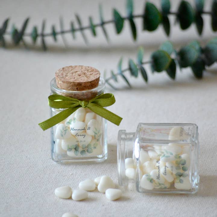 Uniq Favors - Wholesale Party gift - Heart-Shaped Candy Glass Bottle Favors, Wedding Candy Favors8