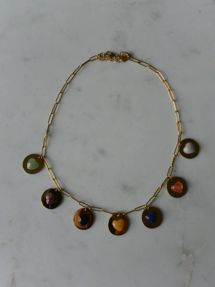 STONES MEDAILLE halskæde for engroshandel hos Shaker Jewels