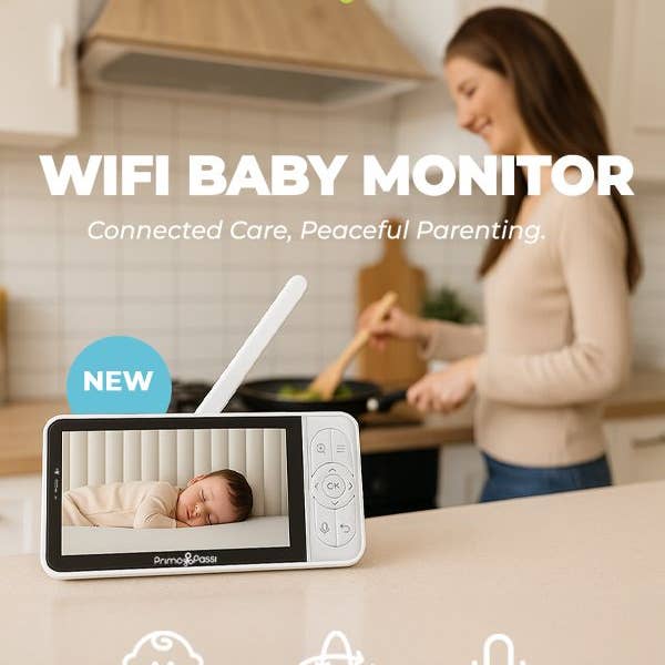 Primo Passi – Großhandel Babyphone mit Kamera – Primo Passi - Intelligenter WLAN-Baby-Monitor mit 5” HD-Bildschirm3