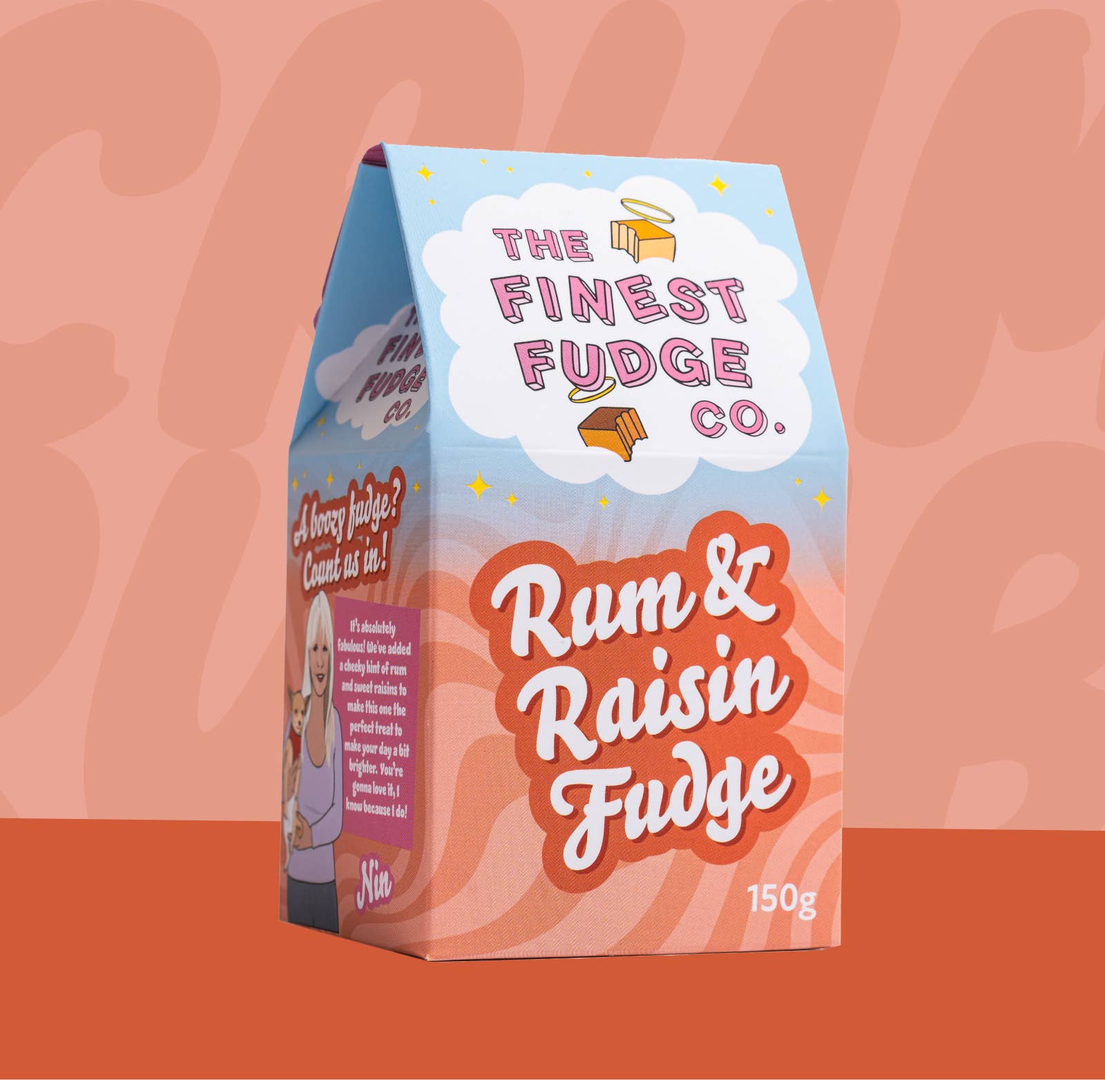 The Finest Fudge Co – wholesale Fudge – Rum and Raisin Fudge Box1