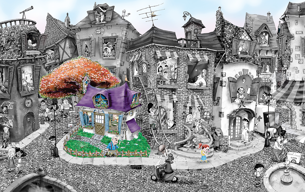 Mark Ludy Art Books & Games - Venta al por mayor Novela gráfica - El hombre de las flores | Un libro ilustrado sin palabras1