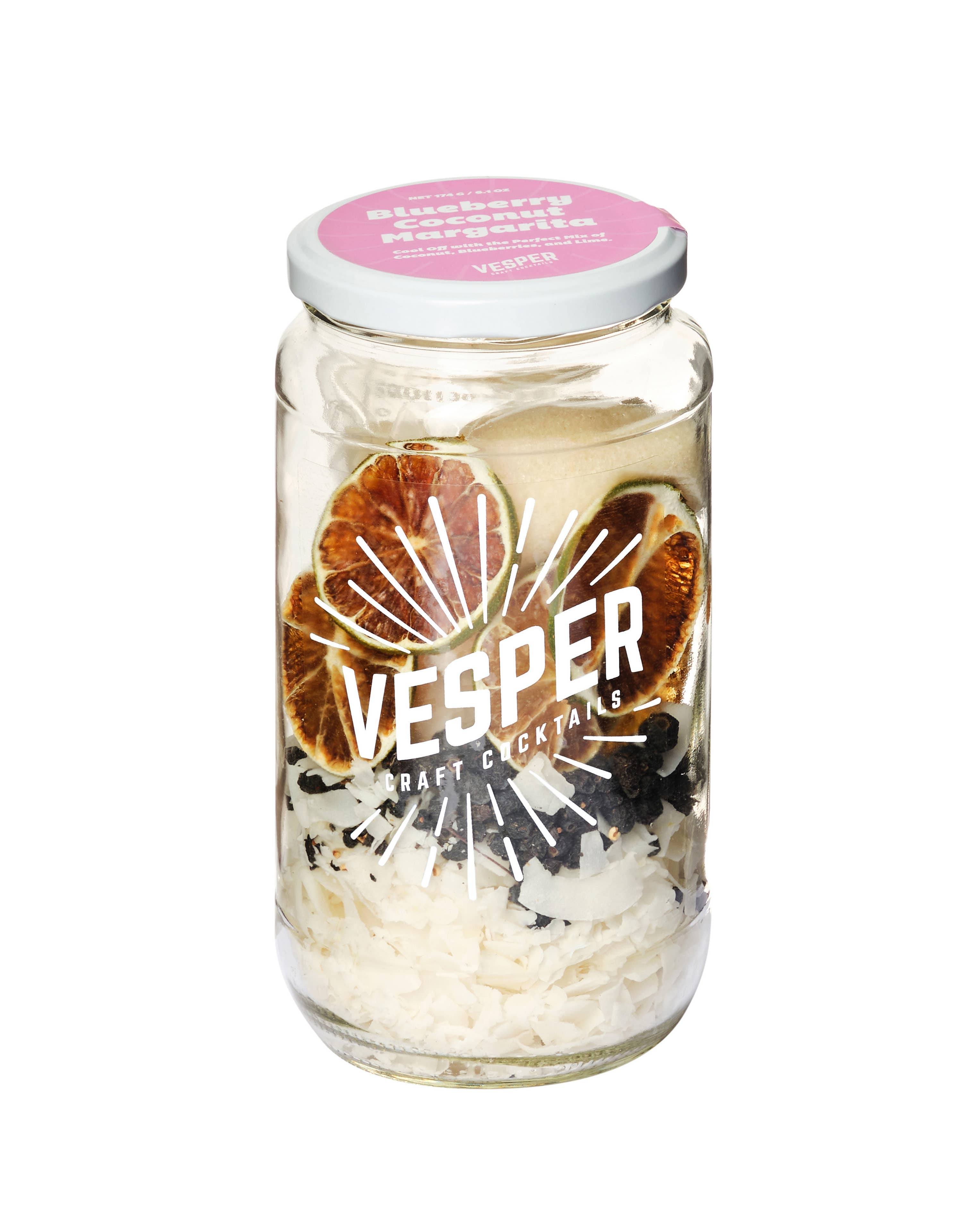 Vesper Craft Cocktails (No duties | Ships from CAN/USA) - Vendita all'ingrosso Kit per bevande fai da te - Mixer per Cocktail / Mocktail - Margarita al Mirtillo e Cocco2