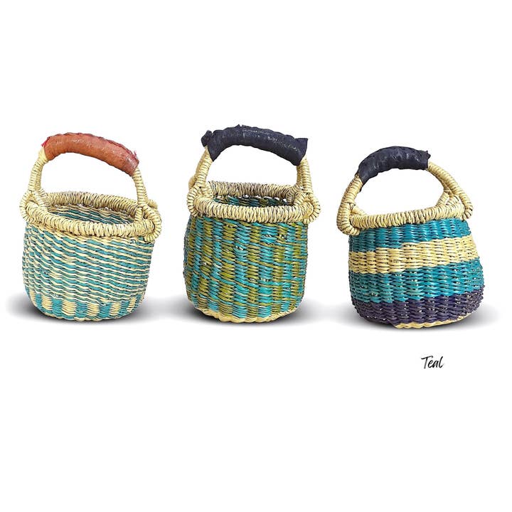 Ti-a Woven Goods - Wholesale Gift Bag - Mini Basket / Gratitude5
