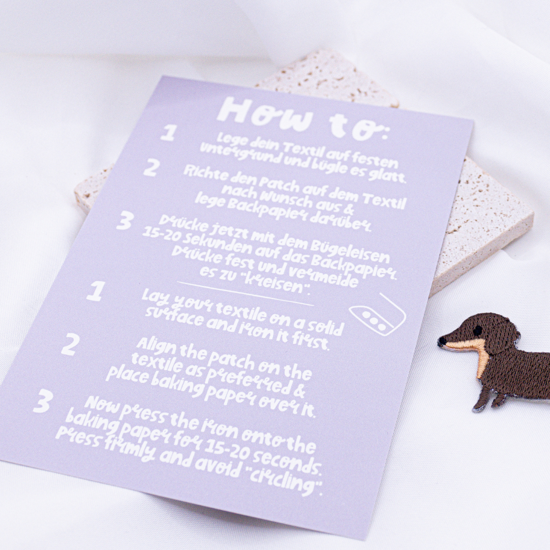 Tilda&Theo - Wholesale Patch - Patch Dachshund Applique Dog Iron-On - Shirt Iron On4