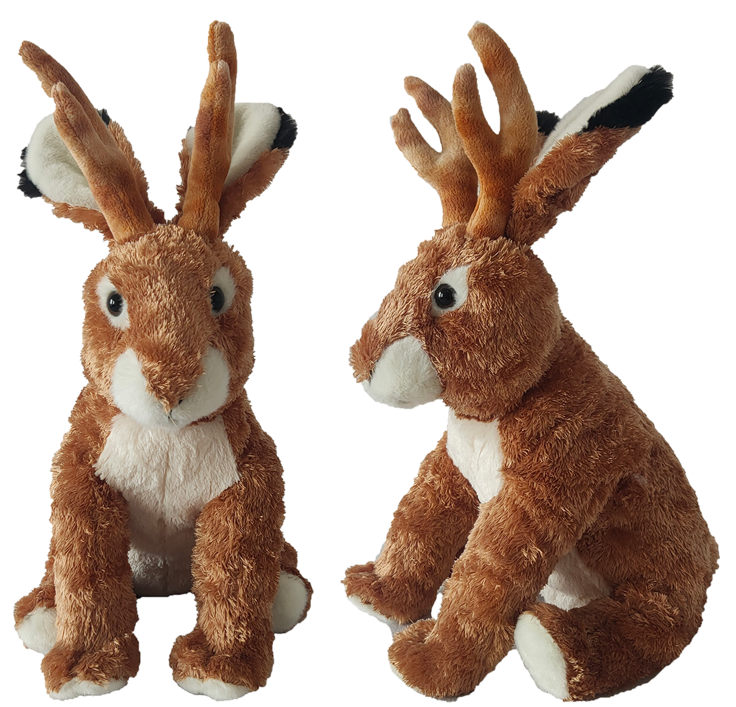 Texas Toy Distribution - Wholesale Stuffed/Plush Toy - Kids & Baby - Jackalope 12" Plush Stuffed Animal2