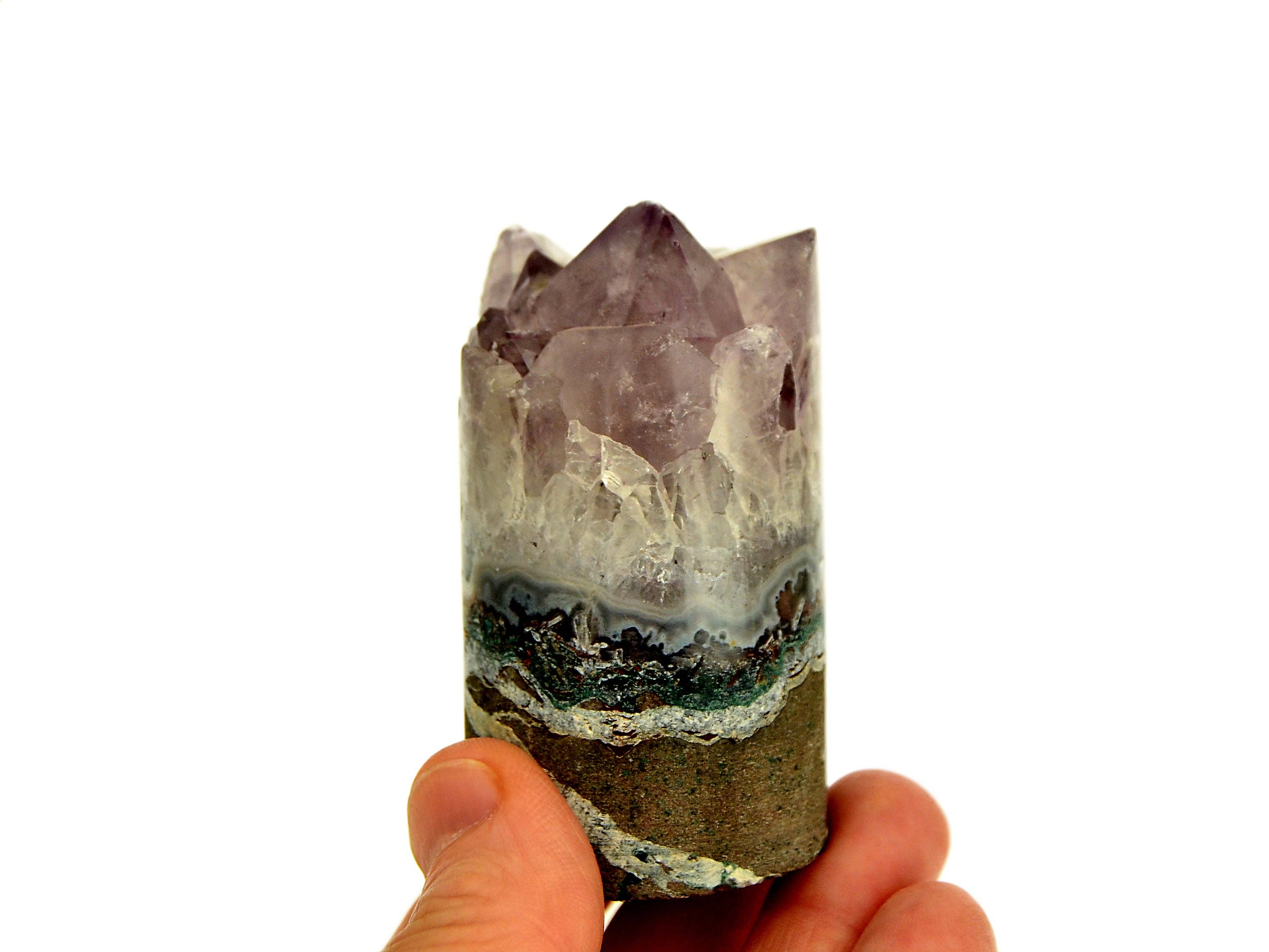 Kaia & Crystals - Wholesale Spiritual Stone/Crystal - Amethyst Druzy Cylinder (40mm - 70mm)7