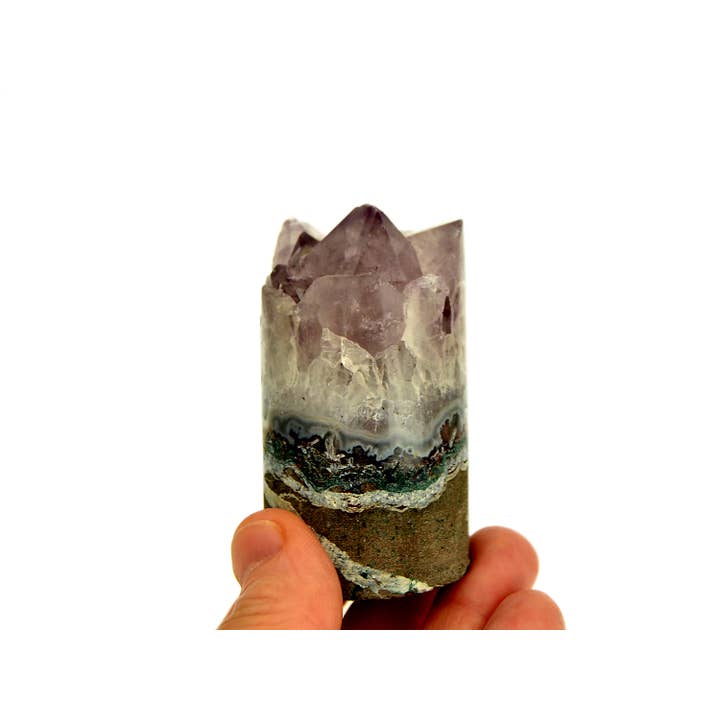 Kaia & Crystals - Wholesale Spiritual Stone/Crystal - Amethyst Druzy Cylinder (40mm - 70mm)7