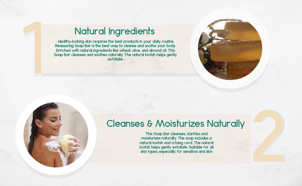 VIAI Beauty - Wholesale Bar Soap - BENAT Reassuring Soap Bar. Wheat, Olive, and Almond Oil.6