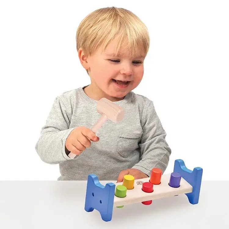 Beaming Baby – wholesale Wood toy – Child – Hammer Bench (18+ months)0