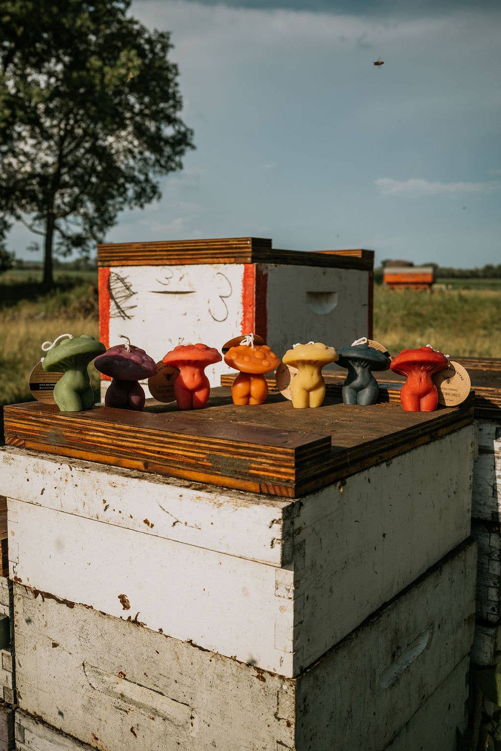 The Holton Homestead - Wholesale Novelty Candle - Mushroom Woman Beeswax Candle8