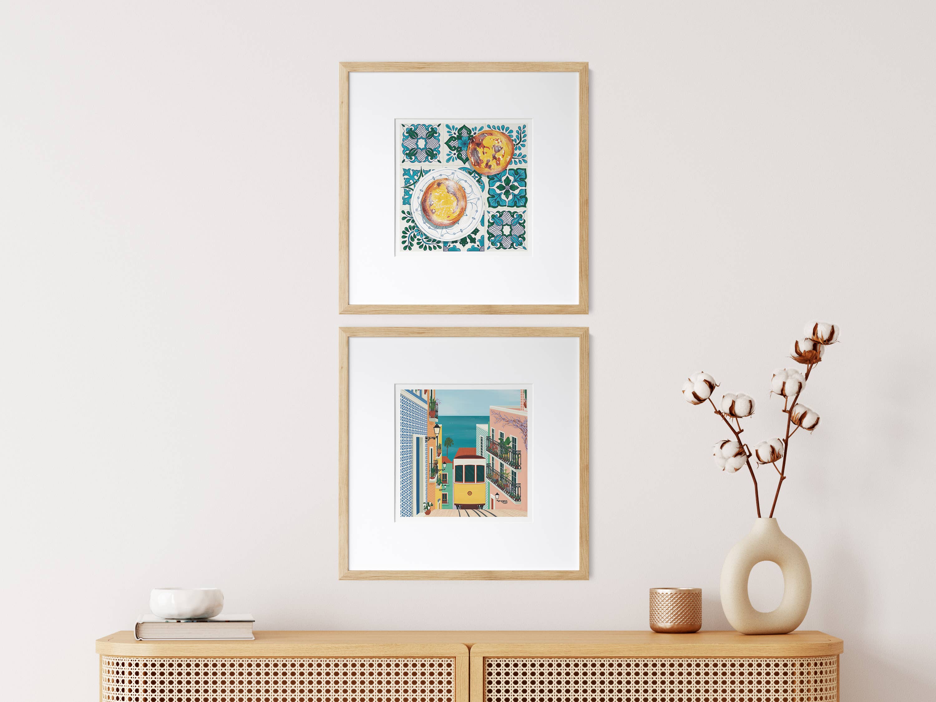 Vero Illustrates Art Prints and Greeting Cards - Wholesale Art Print - Pastel De Nata Art Print | Bright Food Kitchen Poster3