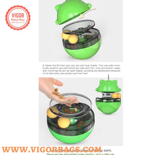 Mix Match Colors Turnable Balls Feeder Cats Toy IQ Training Leak Food Slow Fe for wholesale on Faire1