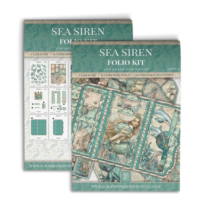 Kit Mini Folio Sirène de Mer Style 6 pour la vente par Scrapbook Resource Co