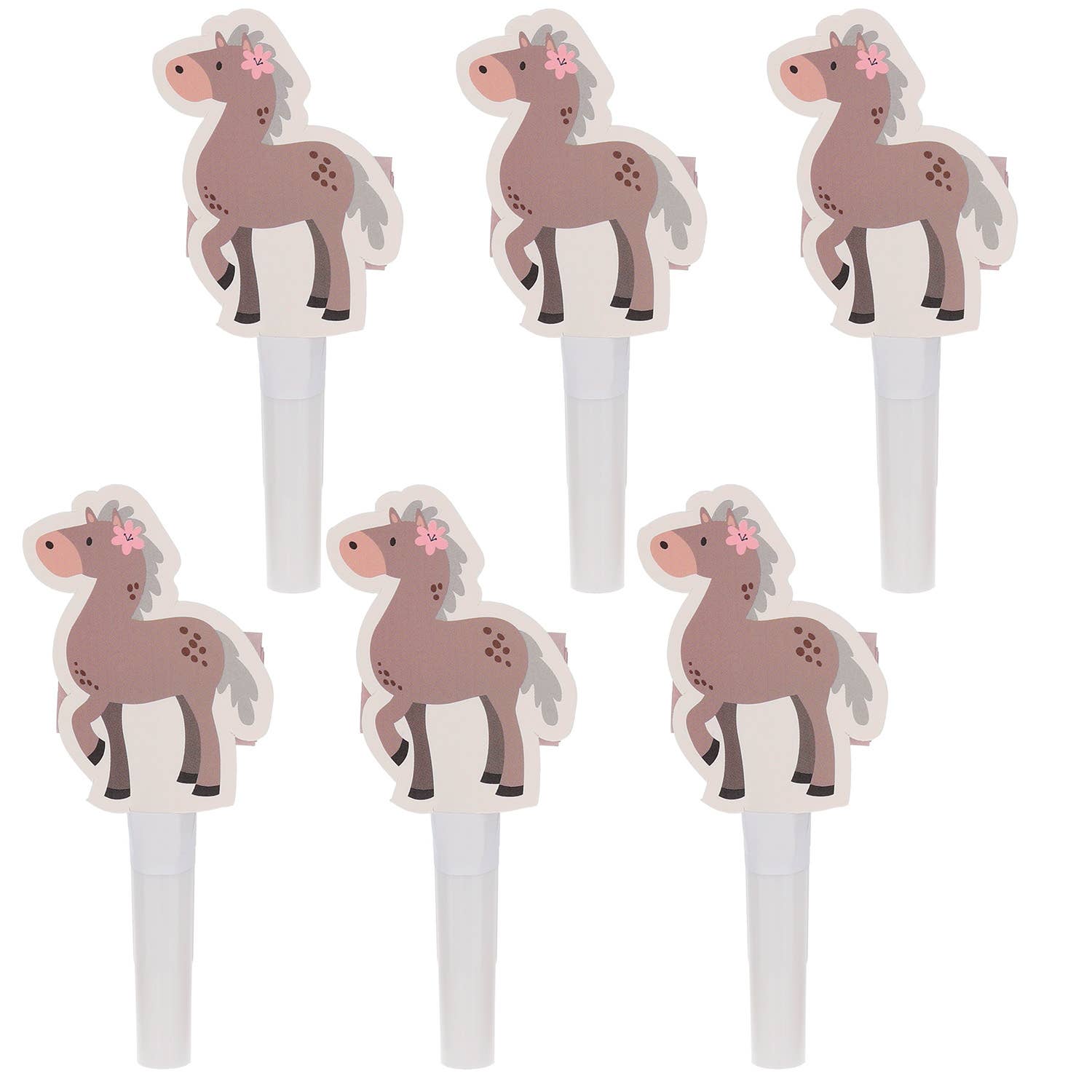 Folat BV - Wholesale Decal - Party Decorations - Blowouts - Happy Horse - 6 pieces1