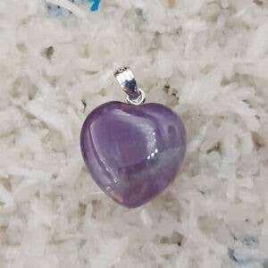 Shamans Crystal – Großhandel Individueller Charm/Anhänger – Herz-Anhänger aus Edelsteinen mit silberner Öse – Amethyst, Aventurin, Tigerauge & mehr0