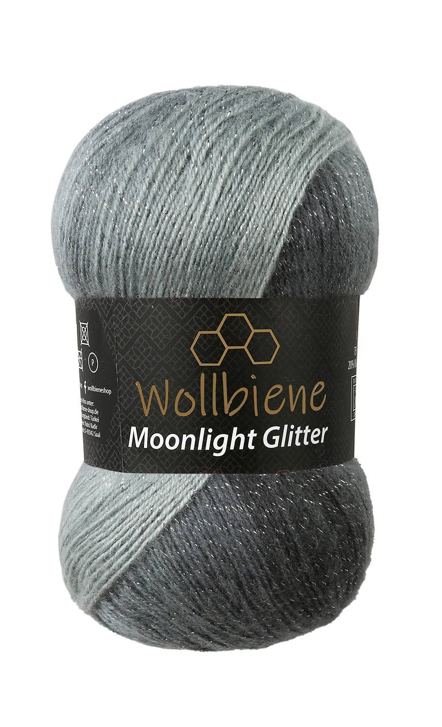 Wollbiene - Wholesale Yarn - woolen bee moonlight glitter batik crochet knitting wool6
