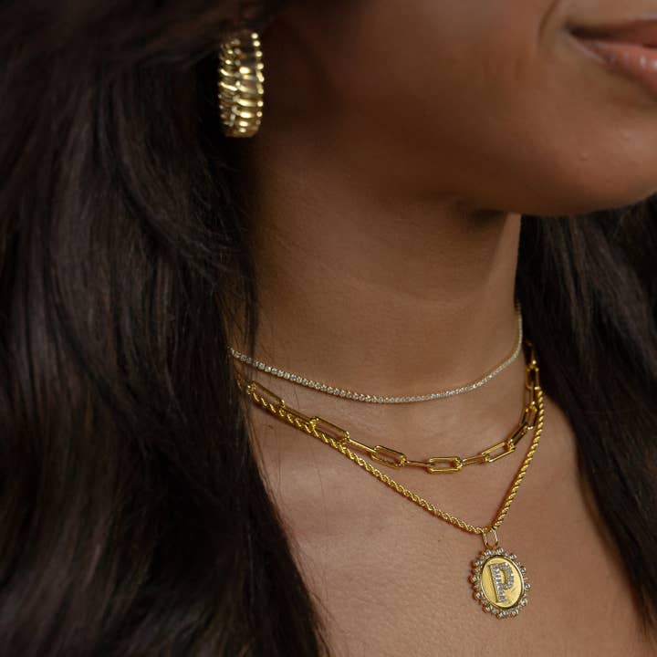 The Sis Kiss - Wholesale Individual Charm/Pendant - Vintage Coin Initial Charm10