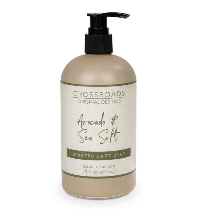 Hand Soap Avocado & Sea Salt - 16 oz. for wholesale by Crossroads Original Designs