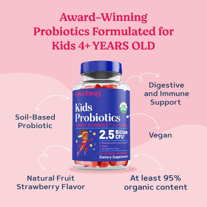 LoveBug Probiotics - Wholesale Oral supplement/vitamin - Kids Probioitcs Organic - Gummies1
