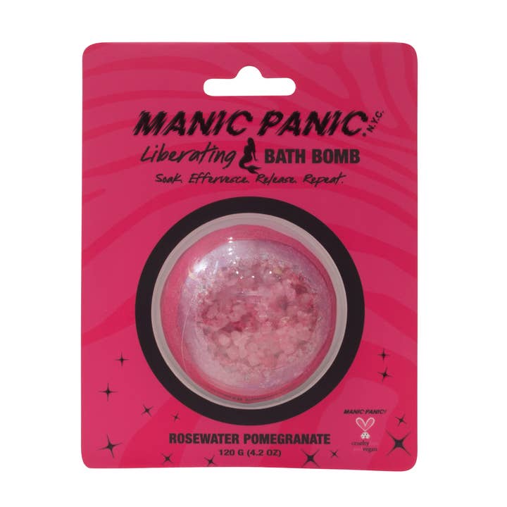 Bath Bomb Rosewater Pomegranate for wholesale by Manic Panic