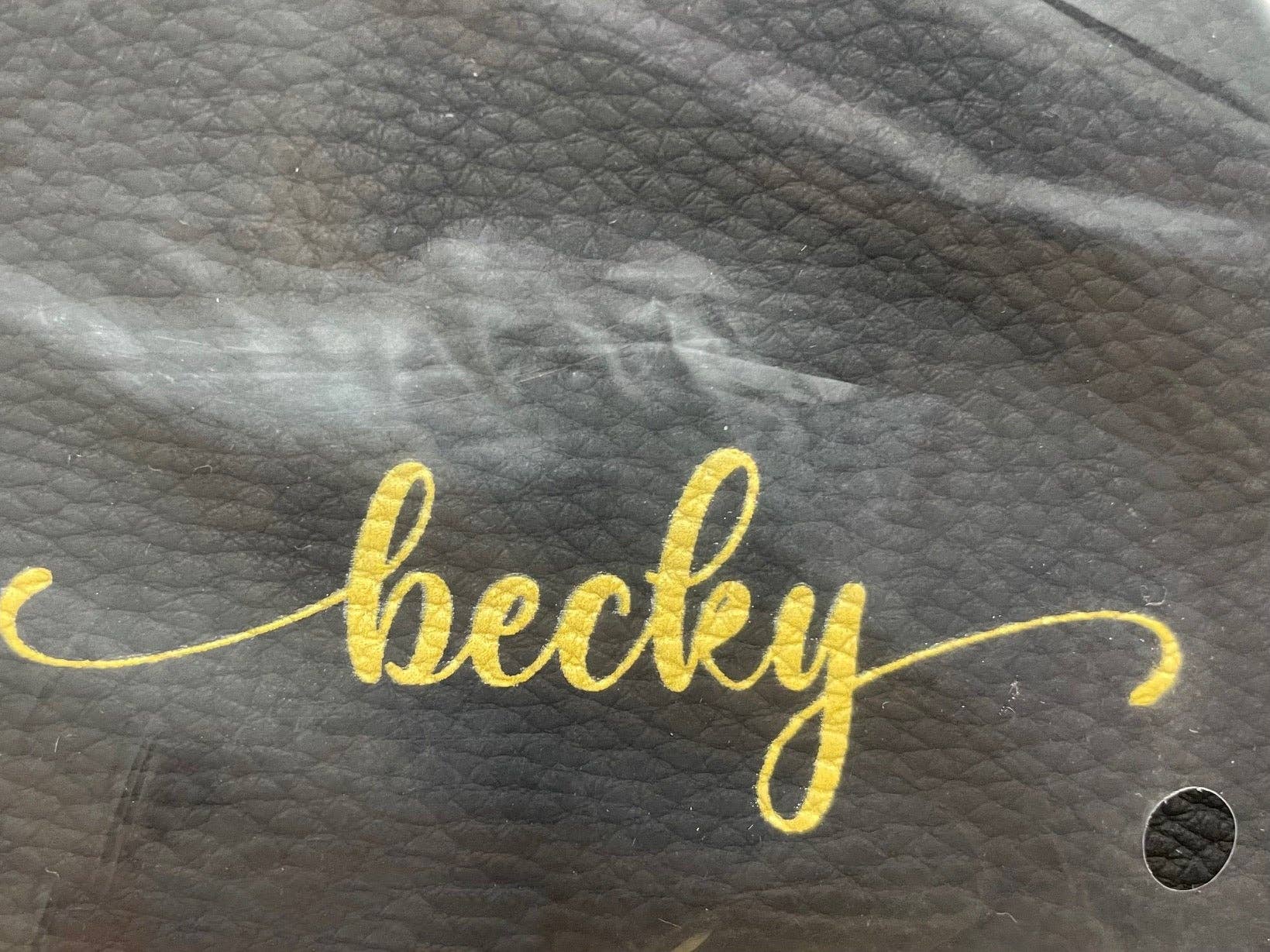 The Classy Cloth WS - Wholesale Make-up/cosmetic bag - Pebble Leather Cosmetic Bag - Monogrammed1