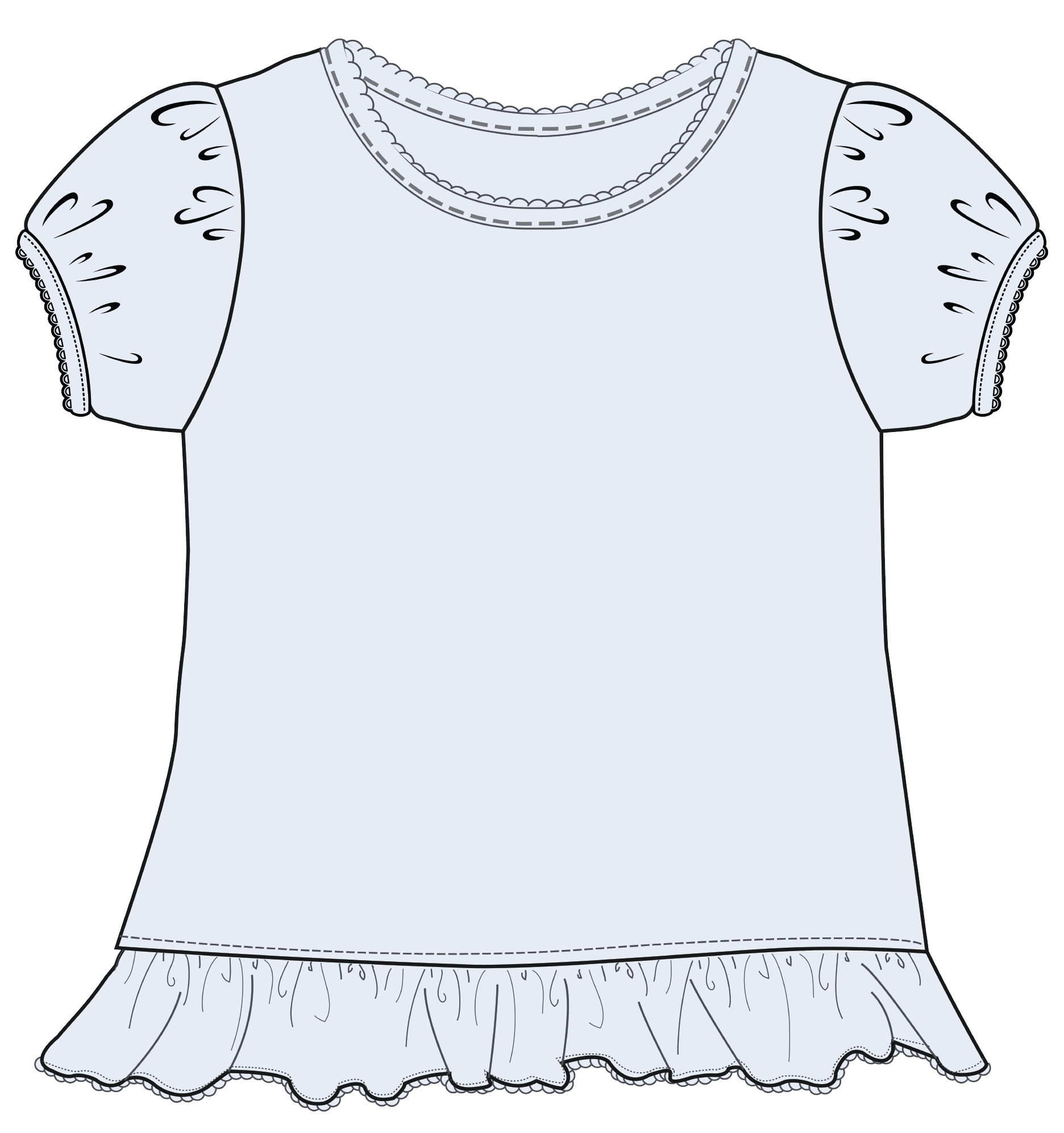 MARCELA – Großhandel T-Shirt – Kinder – Puffy Shirt mit Kinderärmeln5