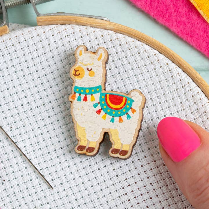 Alpaca Needle Minder | Gift for Crafters for wholesale by Hawthorn Handmade (US Duties Paid)