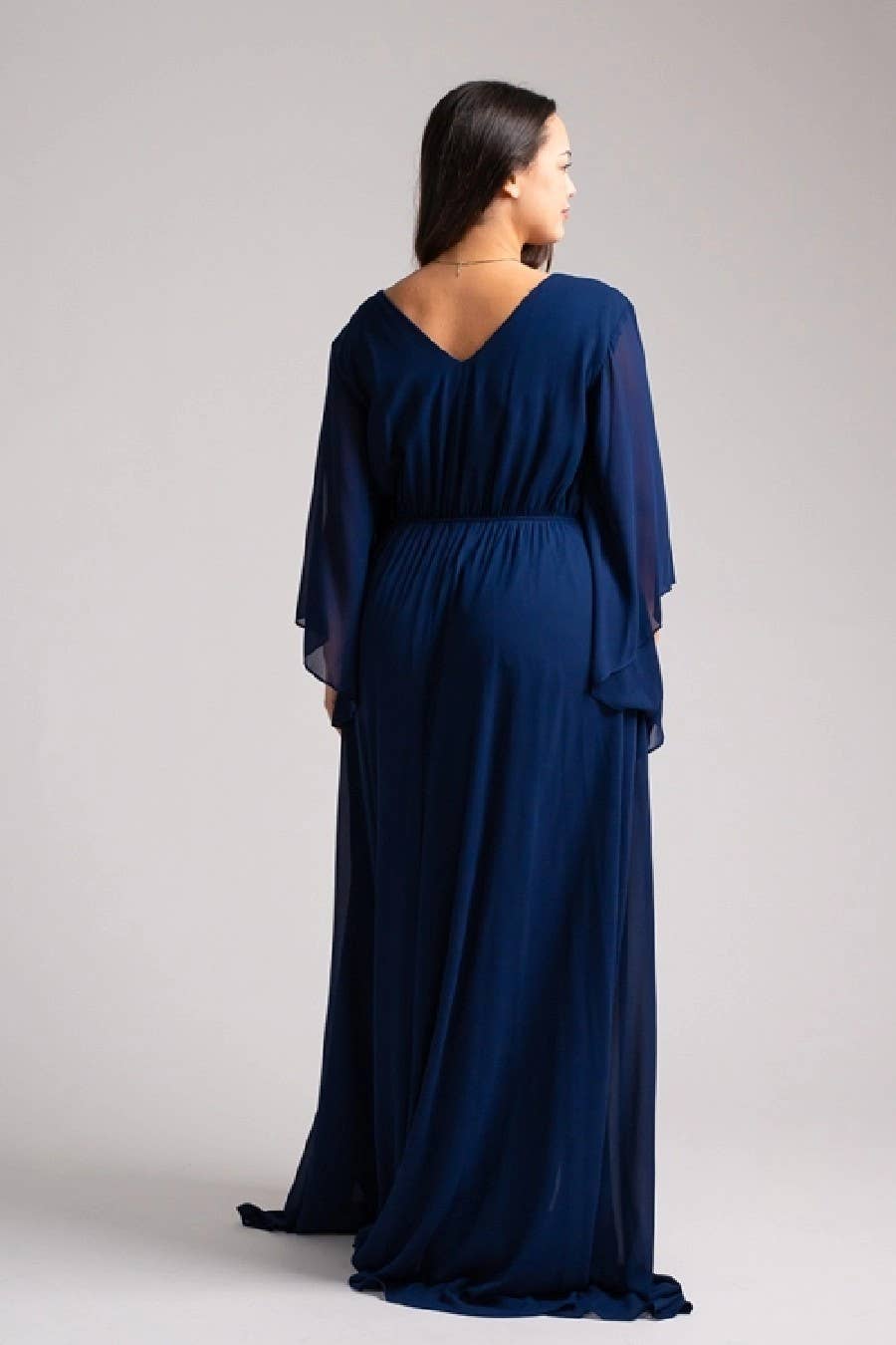 Eva & Lola - Epsilonn - Wholesale Gown - Women's - HM2290QS - Long fluid dress plus sizes7