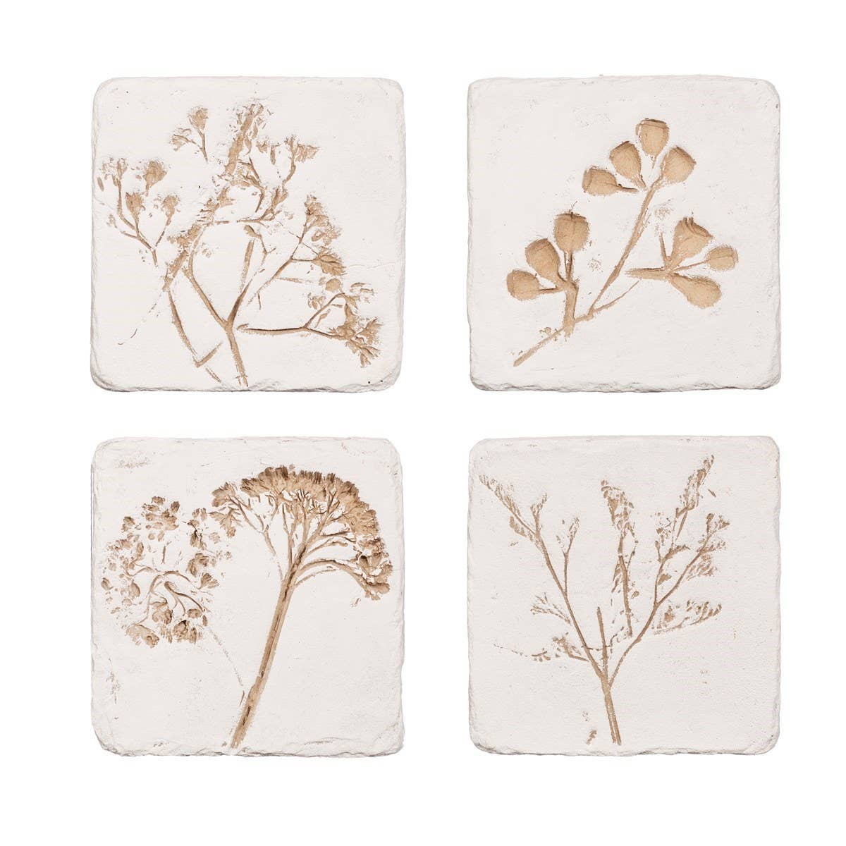 Sass and Belle – wholesale Coasters – Flower Imprint Coasters Set of 40