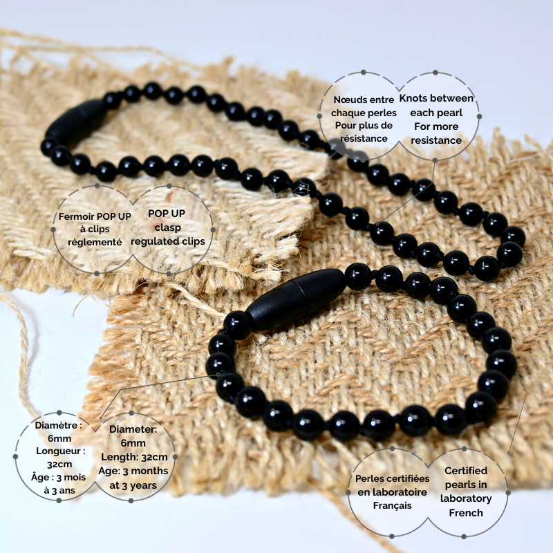 Irréversible - Wholesale Jewelry Set - BOX COLLIER & BRACELET BÉBÉ - Obsidienne *DESTOCK*2