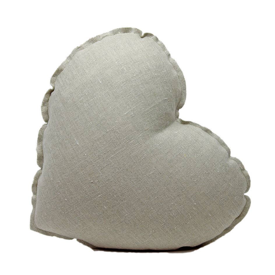 Giardino Segreto - Wholesale Throw/Decorative Pillow - Pure linen heart cushion3