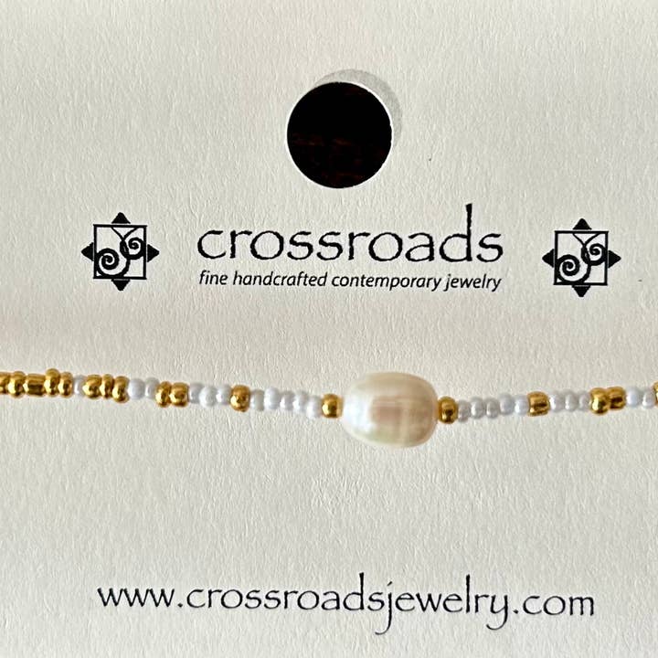 Oro Giallo Cavigliere con Perline di Perla e Colorate. in vendita all'ingrosso su Faire