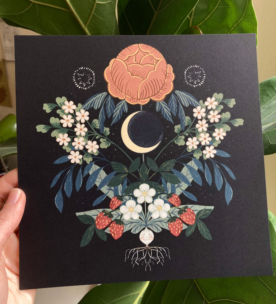 Serena Niesley - Wholesale Art Print - Moon Radish2