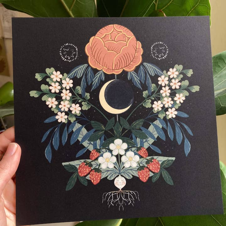 Serena Niesley - Wholesale Art Print - Moon Radish2