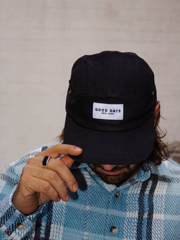 Good Days - Sombrero de lona negra para venta al por mayor de Good Days