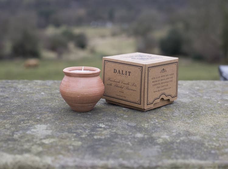 Dalit Goods Co - Venta al por mayor Velas en tarros - Vela de terracota hecha a mano - Deepti Single Lavender Scented2