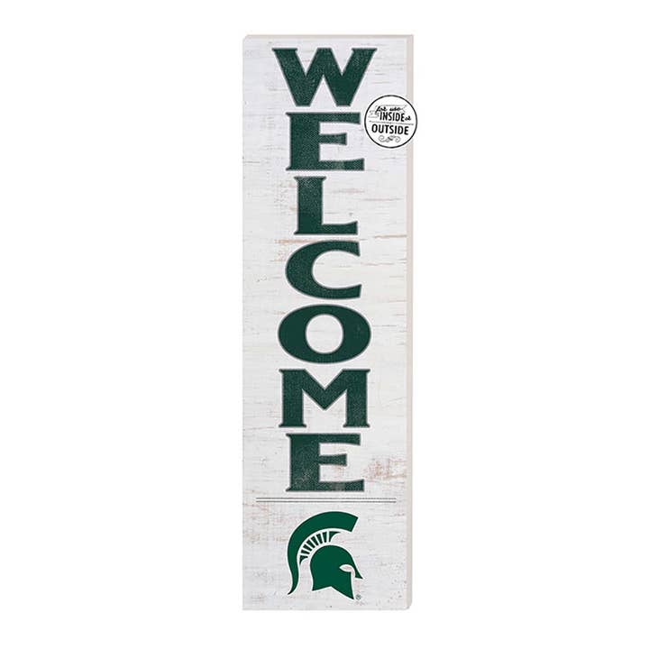 10x35 InOutdoor Sign WELCOME Michigan State Spartans for wholesale by KH Sports Fan