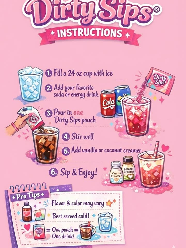 Pineapple Upside Down Cake Dirty Soda Mix for wholesale by Dirty Sips Dirty Soda Mix