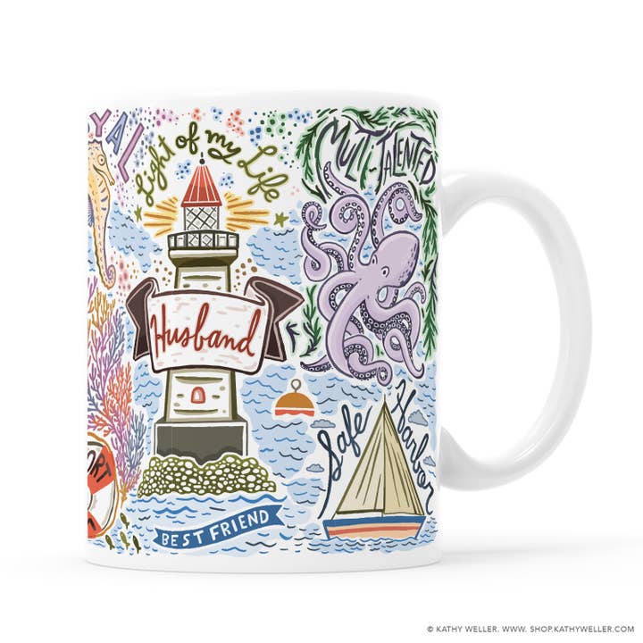 Husband Mug for wholesale by Kathy Weller Art+Ideas